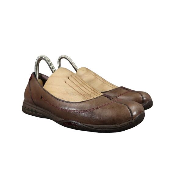 Merrell Shoes - Merrell Shoes Womens 7 Ballet Flat Active Fashion Leather Comfort Charm Espresso